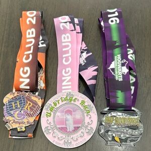 Colorful Running Medals Set